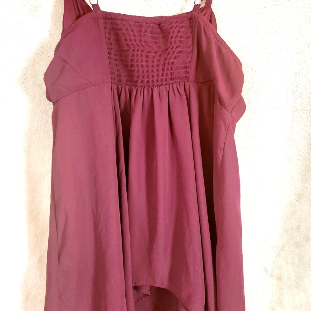 Torrid silky summer tank handkerchief cut top